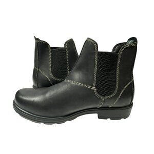 Eastland Baja Black Ankle Booties #3069-01 Round Toe Elastic Sides 9.5M NEW